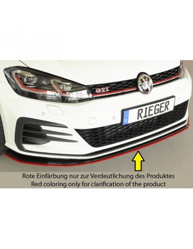 LAME DE PARE-CHOCS AVANT "NOIR" "RIEGER TUNING" POUR VOLKSWAGEN GOLF 7TCR sur le site 