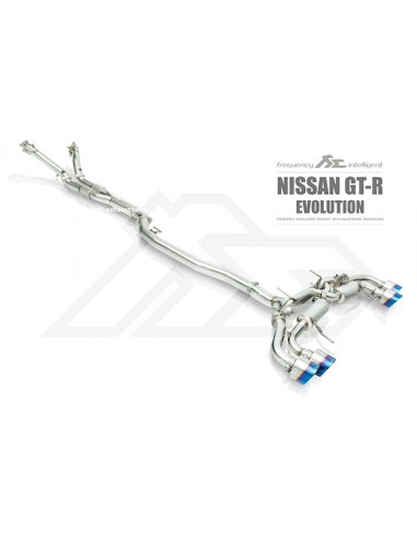 Ligne D’échappement Inox FI EXHAUST Nissan GTR R35 en ligne