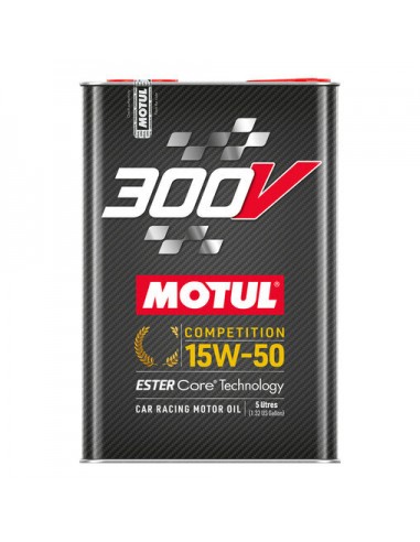 Huile MOTUL 300V Compétition 15w50 5L de l' environnement