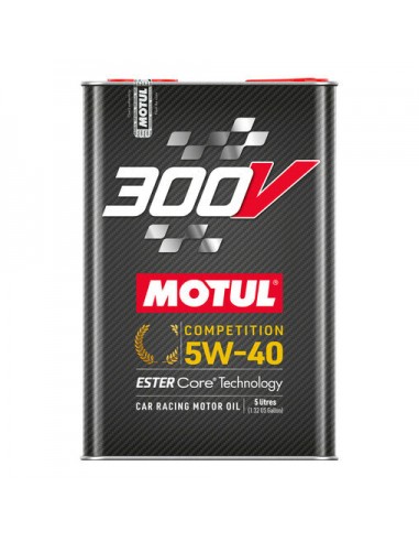 Huile MOTUL 300V Compétition 5w40 5L Voir les baskets