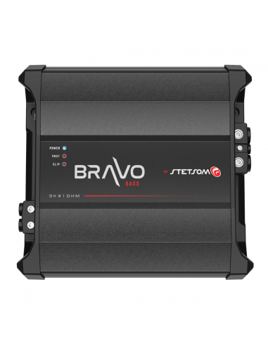 Stetsom BRAVO BASS 3k Digital Subwoofer Amplifier Mono 1 Channel Class D 3000 Watts RMS le des métaux précieux