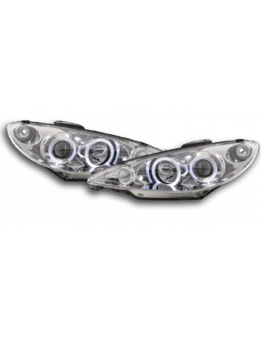 PH1030 PHARES ANGEL EYES PEUGEOT 206 TYPE S16 99- AN. 02-05 CHROME Comment ça marche