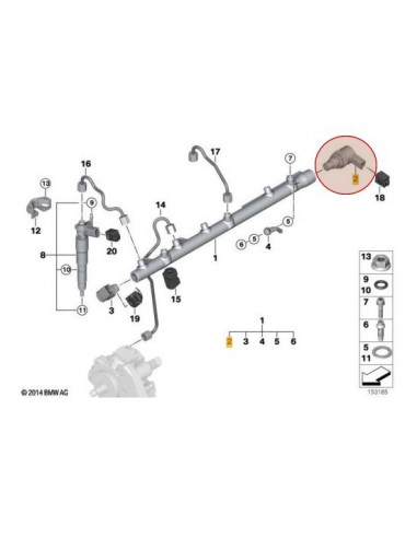 BOSCH 0 281 002 738 REGULATEUR DE PRESSION DE CARBURANT BMW E91, F20, F36, E87 Comment ça marche