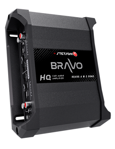 Stetsom Bravo HQ 400.4 Multichannel Car Audio Digital Amplifier - 2 Ohms Stable 4 Channel de pas cher