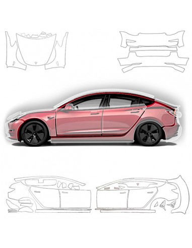 Covering PPF prédécoupé Tesla Model 3 pas cher